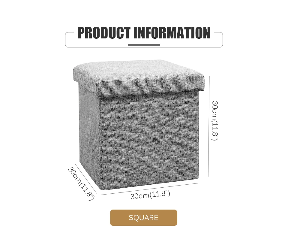 Folding Storage Stool Chairs Fitting Room Stool Multifunctional Chair Storage Box Cloest Tea Table Coffee Table Sofa Stool
