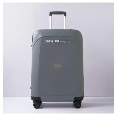 gray Travel tale 2" 24" 2" дюйма spinner ПП багаж на ролликах, жесткие стороны салон троллейбуса чемодан чехол Коробка для путешествий - Цвет: gray