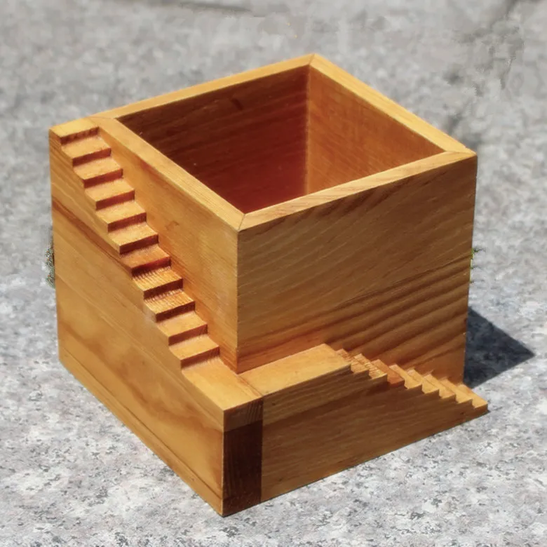 Суккулентные растения деревянный квадратный шаг цветочный горшок DIY кактус