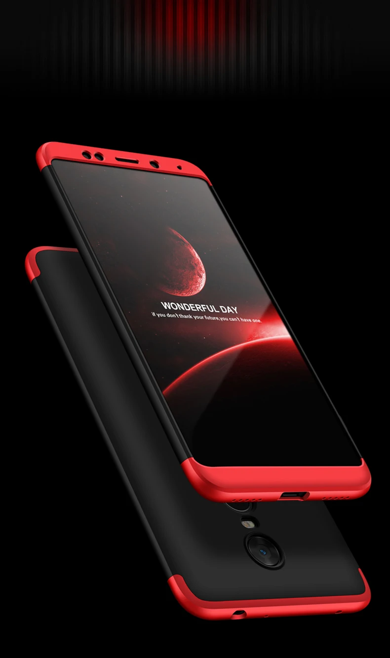 Xiaomi Redmi 5 Plus чехол Redmi 5 на 360 градусов ударопрочный защитный корпус для Xiaomi Redmi 5 Plus тонкий бампер на Redmi 5 5," 5,99"
