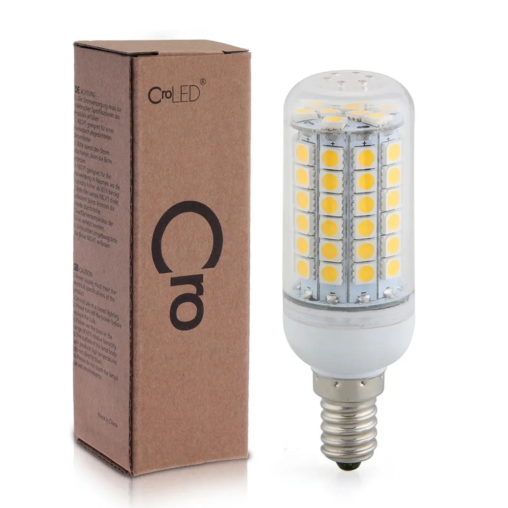 Женские низкие Туфли светодиодный E14 кукурузы лампочка 8 Вт 5050SMD AC220V теплый белый