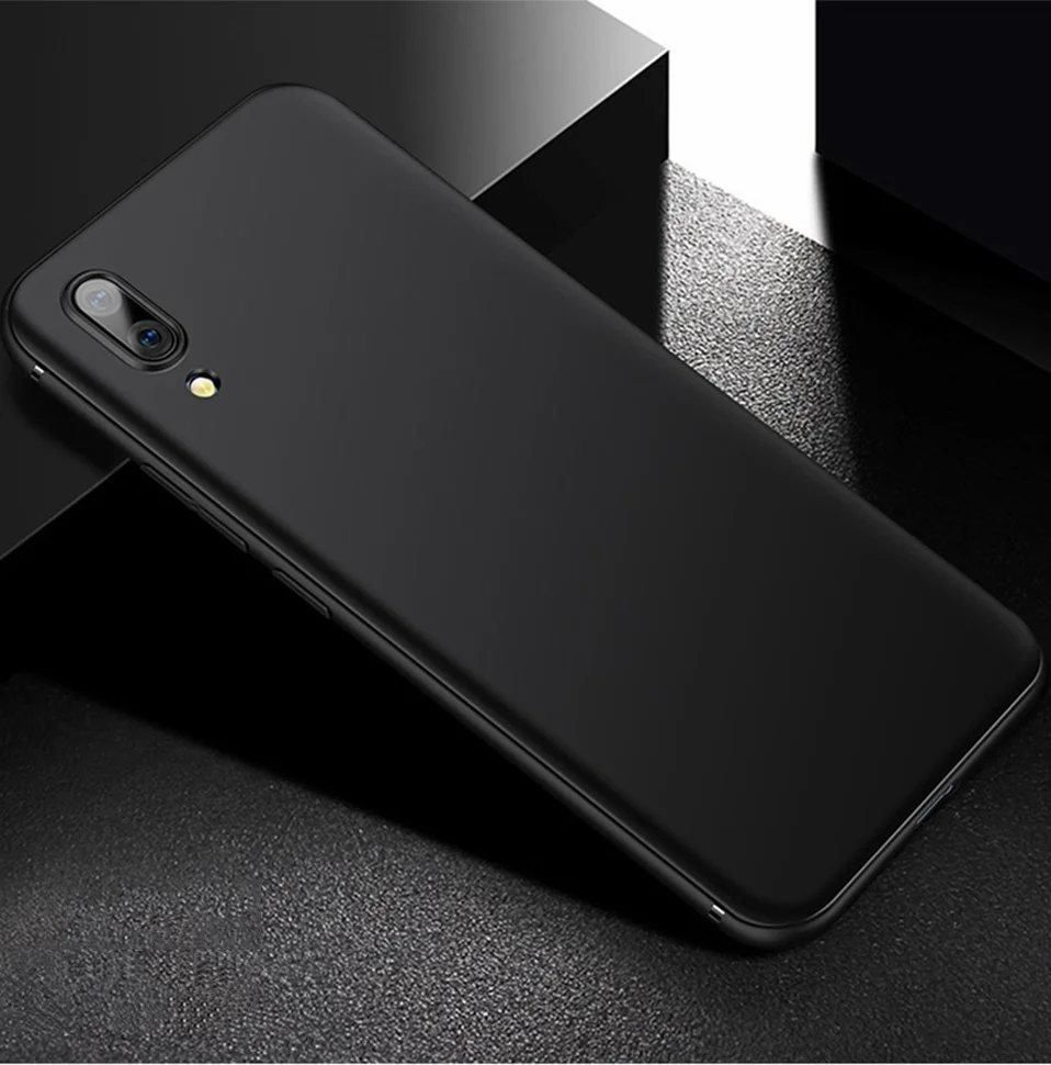Черный мягкий матовый новый роскошный тонкий силиконовый чехол для Huawei P10 P9 P20 Lite