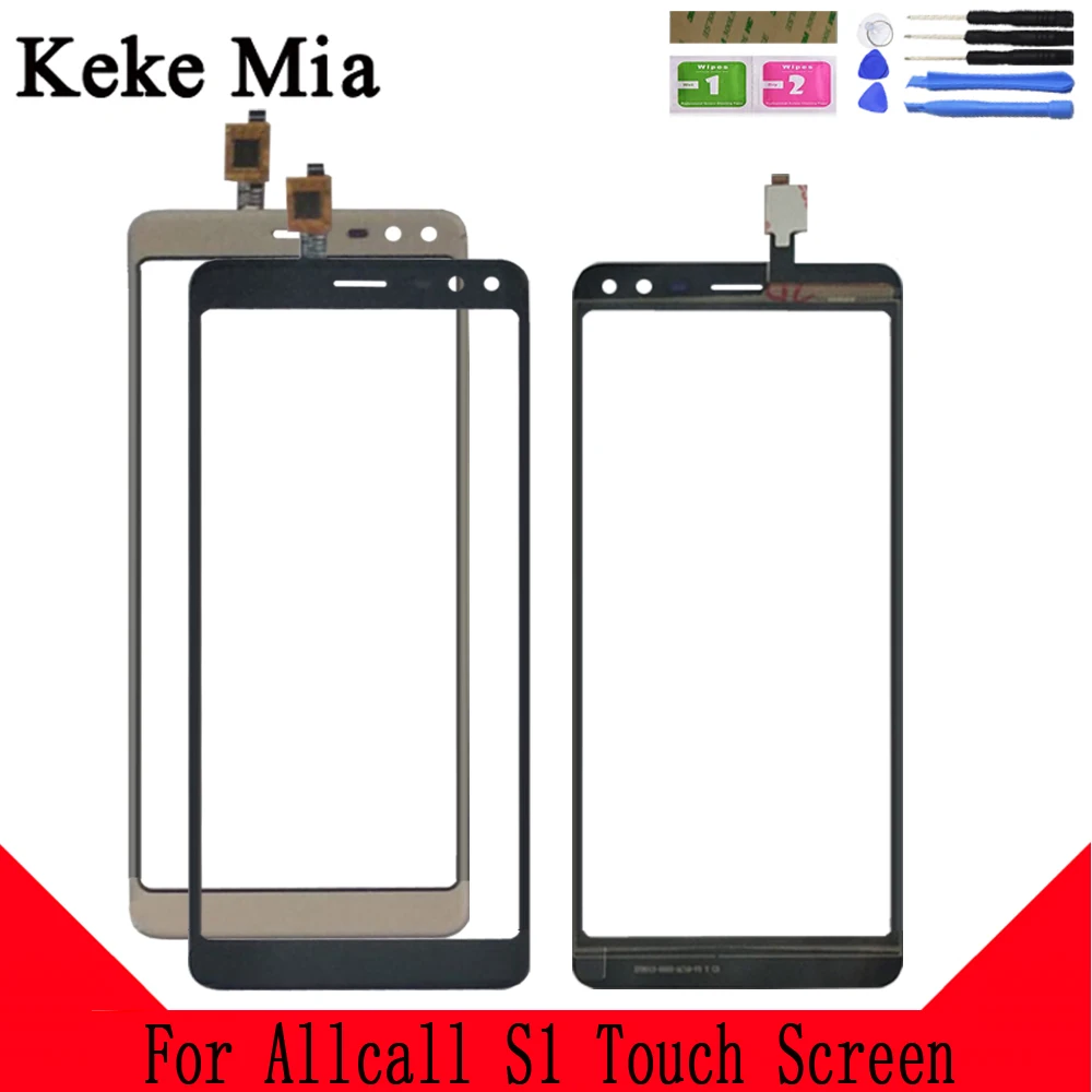 Keke Миа 5," сенсорный экран панель для Allcall S1 сенсорный экран дигитайзер сенсор Переднее стекло Замена Бесплатный клей и салфетки