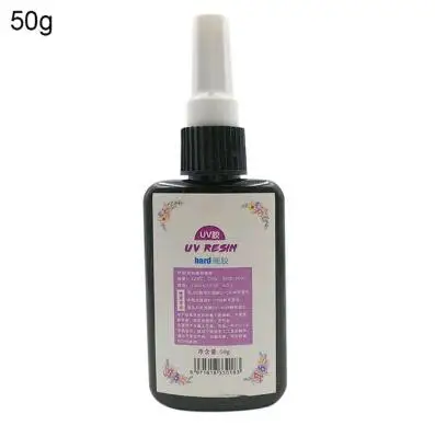 50g Diy Горячий DIY ремесло сильный клей ультрафиолетовая УФ Смола раствор для лечения Быстросохнущий Солнечный свет активированный клей твердая исцеляющая Смола гель - Цвет: 50g