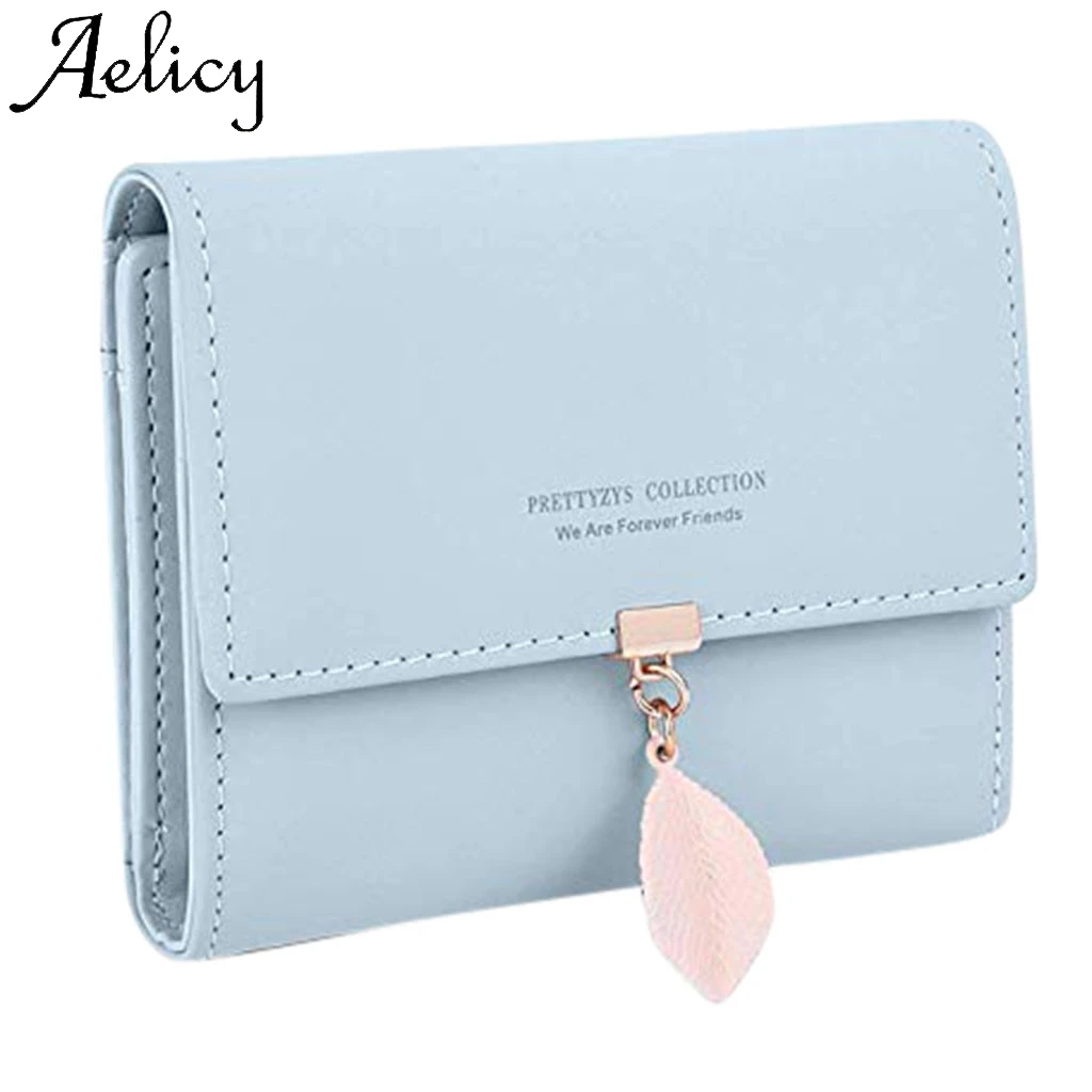 Aelicy женская модная сумочка с держателем короткий складной кошелек портмоне