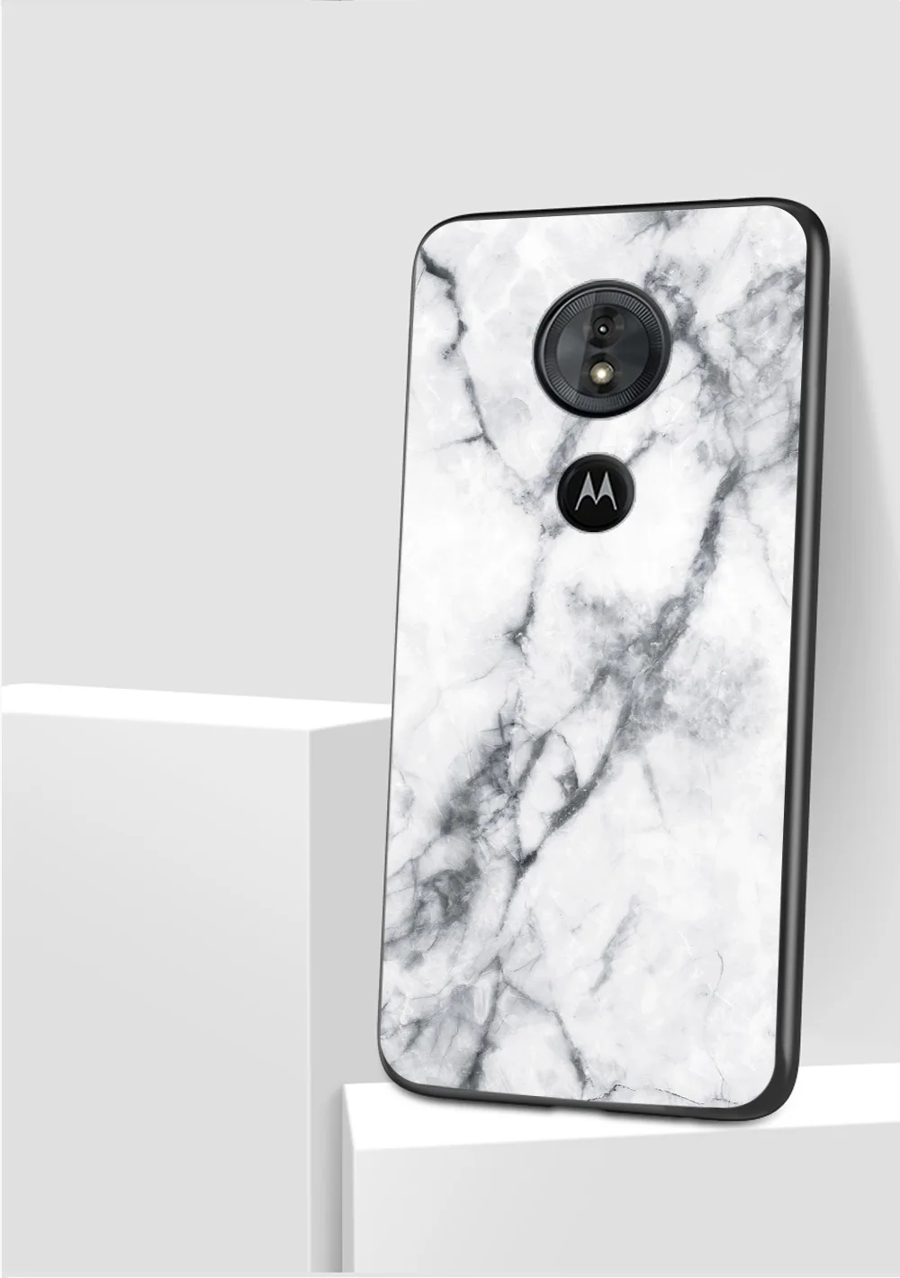 Для moto rola moto G6 Plus чехол Роскошный Мраморный зернистый жесткий закаленное стекло защитный чехол на заднюю панель для moto g5s plus g6 g5s оболочка