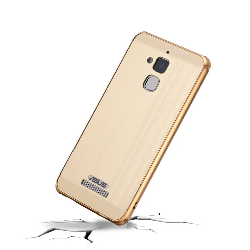 For Asus Zenfone 3 Max ZC520TL 5.2" Case Metal Frame Cover with Brushed Back Hard for |