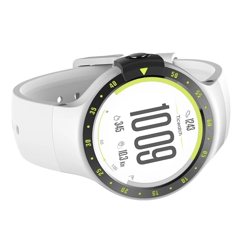 Смарт-часы Ticwatch S Android Wear 2,0 Bluetooth 4,1 рыцарь Wifi частота сердечных сокращений IP67 водонепроницаемые встроенные gps спортивные часы