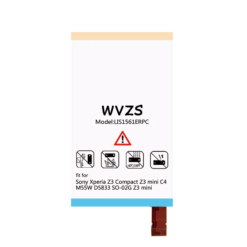 Wvzs 3350 мАч литий полимерный аккумулятор LIS1561ERPC для sony Xperia Z3 Compact Z3c mini D5803 D5833 C4 E5303 E5333