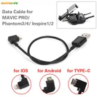 USB кабель для передачи данных для DJI OM 4 Iphone IOS Android TYPE-C порт для DJI MAVIC PROMavic 2Air Phantom 4 3 Inspire 12 Drone