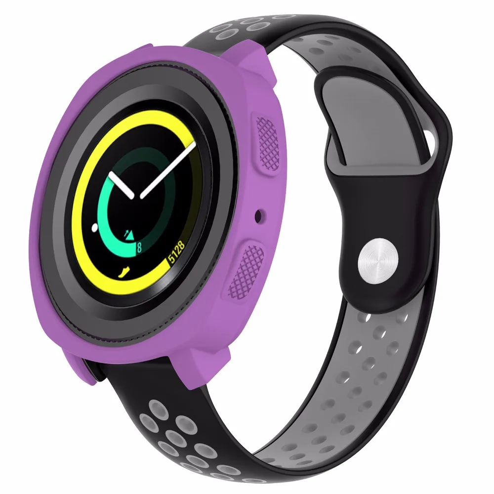 Подлинная силиконовая защитная оболочка Часы чехол для samsung gear Sport R600 защитный чехол умных часов Корпус чехол s
