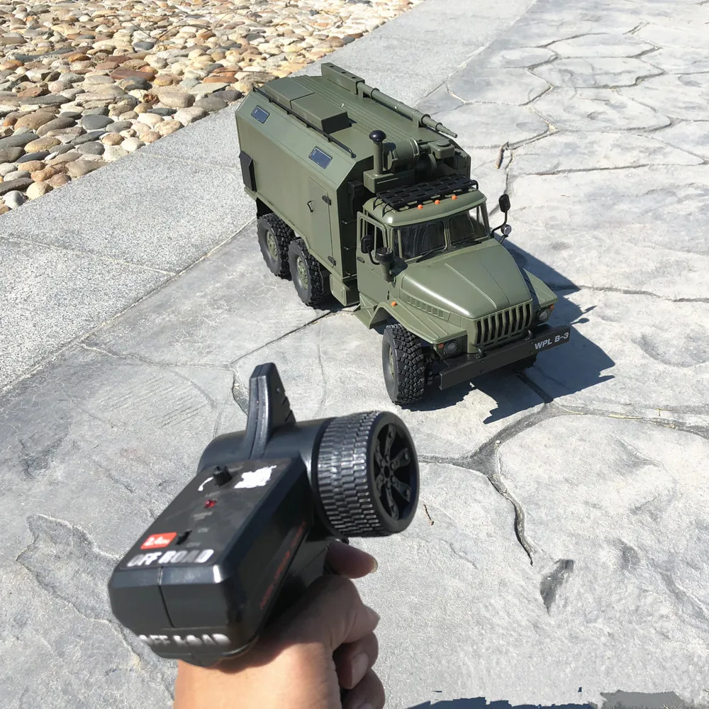 WPL B36 Урал 1:16 Радиоуправляемый автомобиль светодиодные автомобили RTR 2,4G 6WD RC автомобиль электрический внедорожный военный грузовик гусеничный автомобиль дистанционного управления
