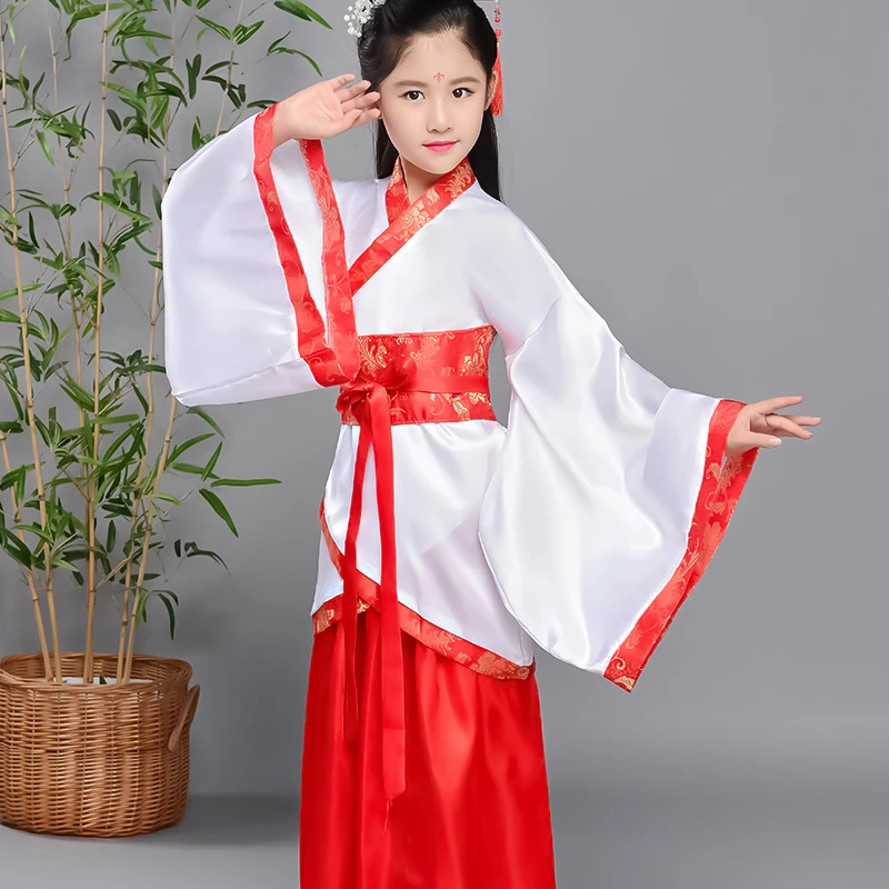 Hanfu/платье для детей Китайская древняя династия Хань принцесса наложница
