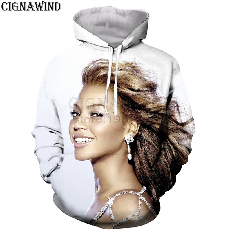 Мода хип хоп поп queen Beyonce Толстовка для мужчин/для женщин 3D толстовки с капюшоном, с принтом; толстовки одежда с длинным рукавом Harajuku стиль уличная топы корректирующие