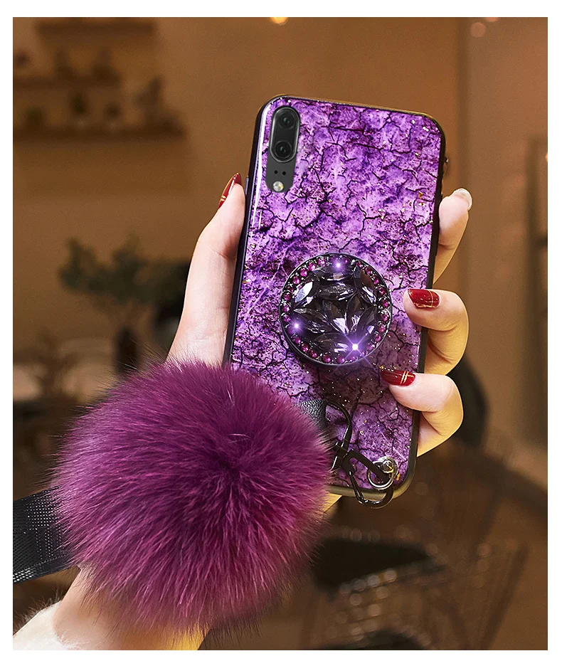 Для huawei P30 Pro Lite Nova 6 6SE 5 5i 5T 4e P20 3e 4 3 3i Honor 10 8X макс. 20 V20 Коврики 30 Чехол Крышка с блестками юбка-баллон из плюша в виде ракушки