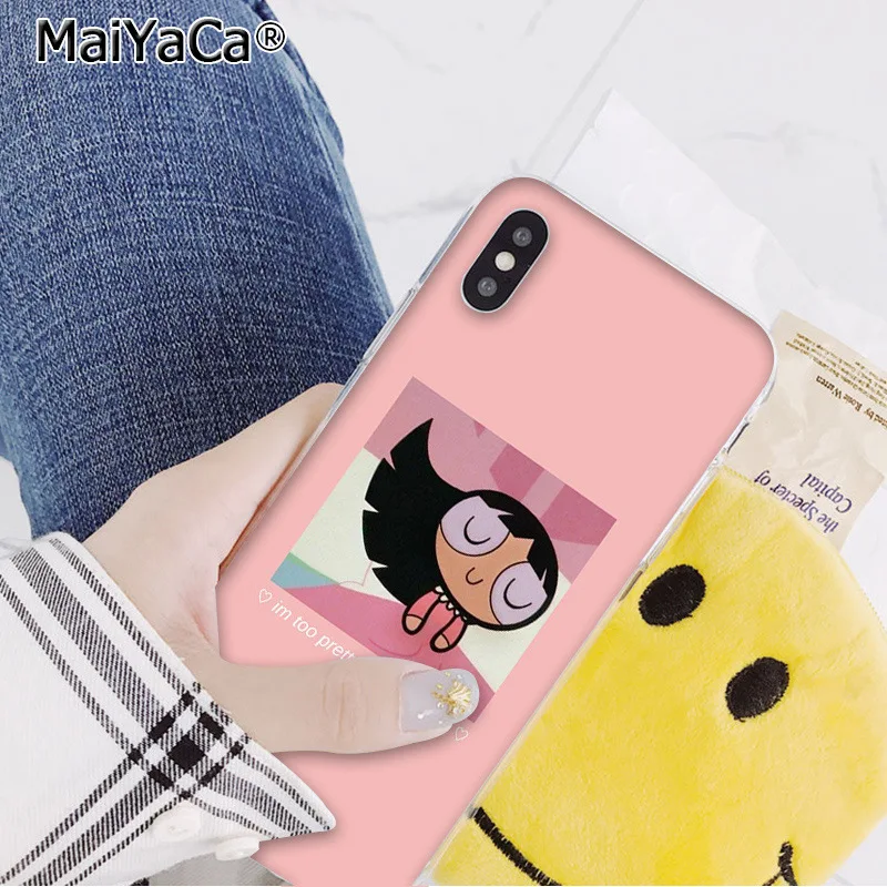 A16 MaiYaCa прекрасный PowerPuff девушки рукоделие принт рисунок телефон чехол для iphone 11 pro 8 7 66S Plus 5s SE XR X XS максимальный чехол - Цвет: A16