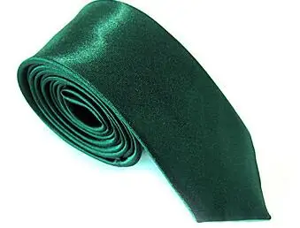 Dark green 10 шт./лот, мужской тонкий галстук, Одноцветный галстук, узкий галстук из полиэстера, ширина 5 см, 34 Цвета, королевский синий, золотой, вечерние, официальные Галстуки - Цвет: Dark green