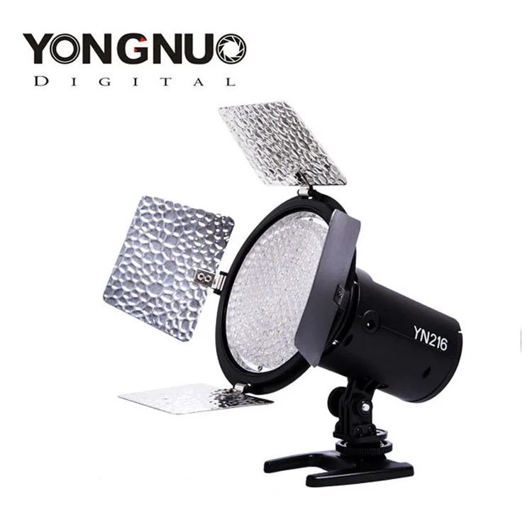 Светодиодный студийный свет для видео Yongnuo YN216 Pro с 4 цветными пластинами цифровых