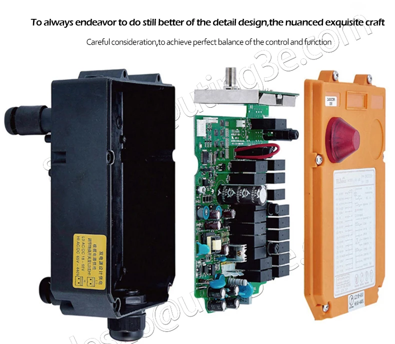 TELE control CE FCC F24-6D промышленный беспроводной двойной скорости 6 кнопок дистанционного управления(1 передатчик+ 1 приемник) для крана
