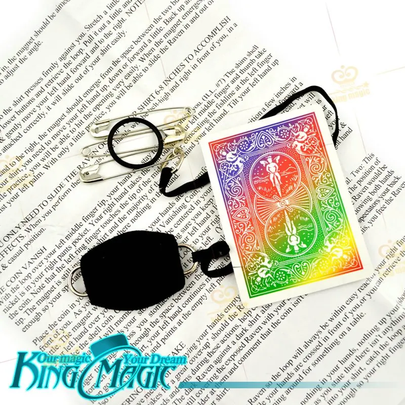 Ворон визуальный исчезает Бесплатная доставка король Волшебные трюки реквизит