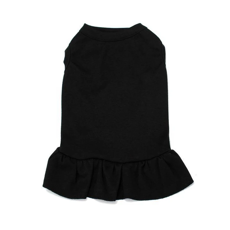 Черный Одежда для собак, платье принцессы, летняя футболка, плюшевый щенок, свадебные платья, Fot Dog, Маленькие Средние собаки, аксессуары для домашних животных 15 - Цвет: Черный