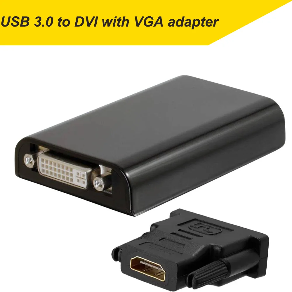 Displaylink чипсет USB 3,0-HDMI VGA DVI адаптер конвертер кабель до 1920X1200 для apple macbook pro air mini Windows8/7/10 - Цвет: USB 3.0 to DVI HDMI