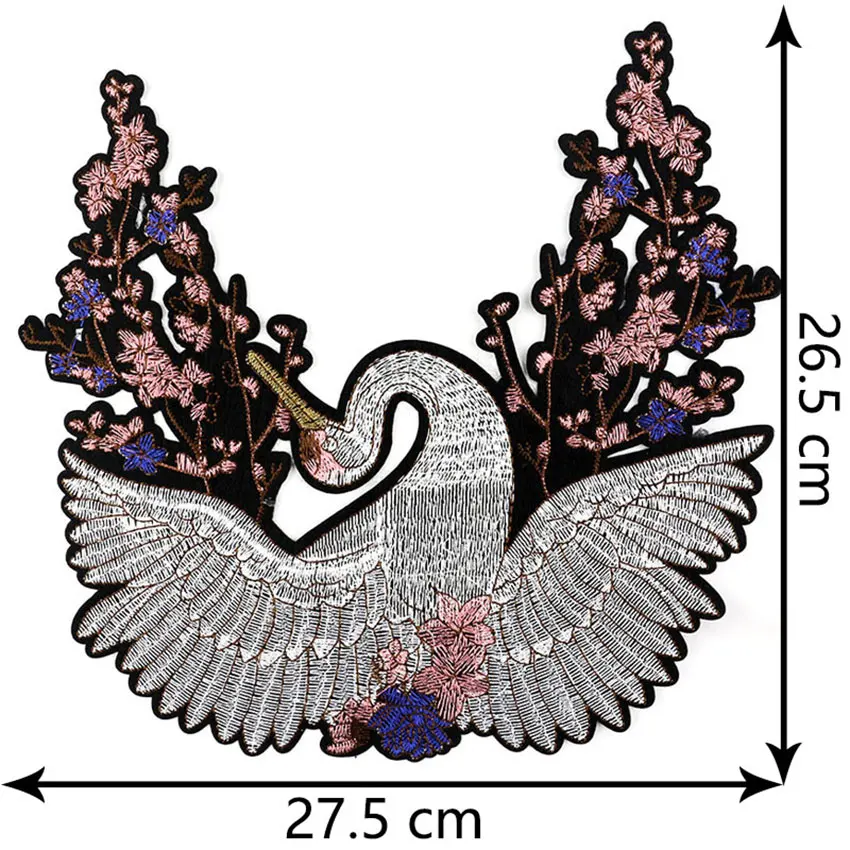 Патчи для вышивки Angel wings crane железные накладки одежды ремонта большие нашивки