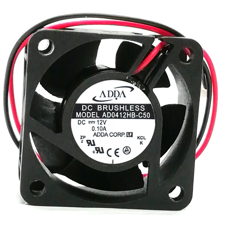 

ADDA AD0412HB-C50 DC 12V 0.1A 4CM 4020 dual ball bearing power supply heatsink silent cooling fan