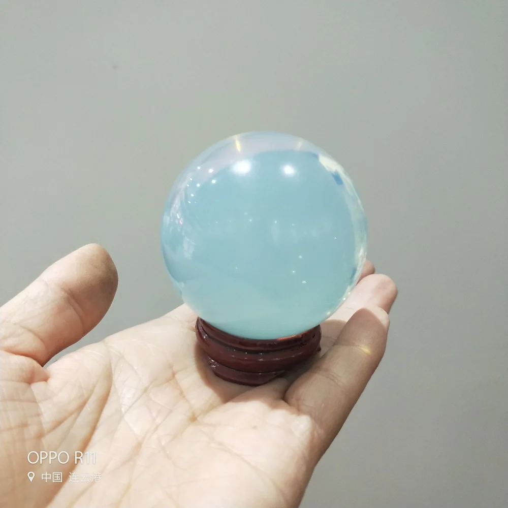 Хрустальный камень шарик из лунного камня Хрустальная Сфера чакра лечебный
