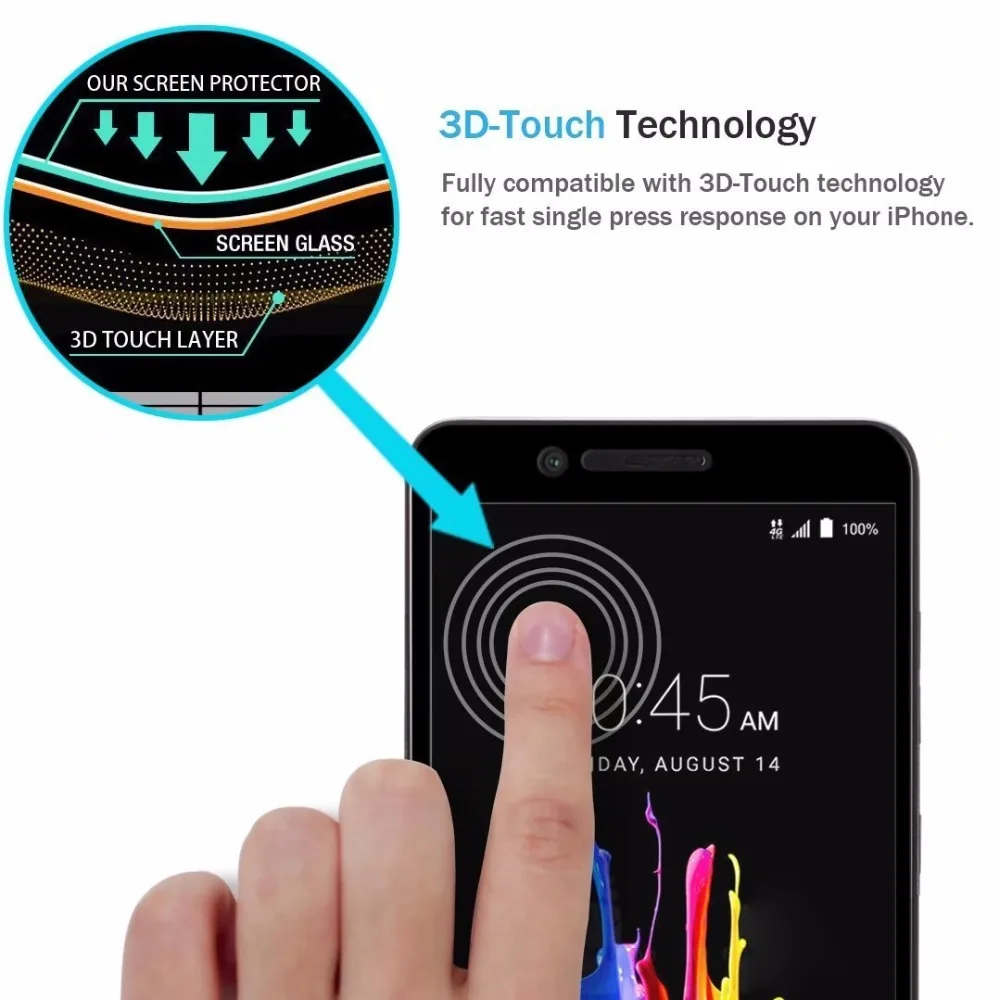 Полное покрытие закаленное стекло для zte Blade Z Max Z982 MetroPCS ZMax экран защитный смартфон на закаленной рамке все края