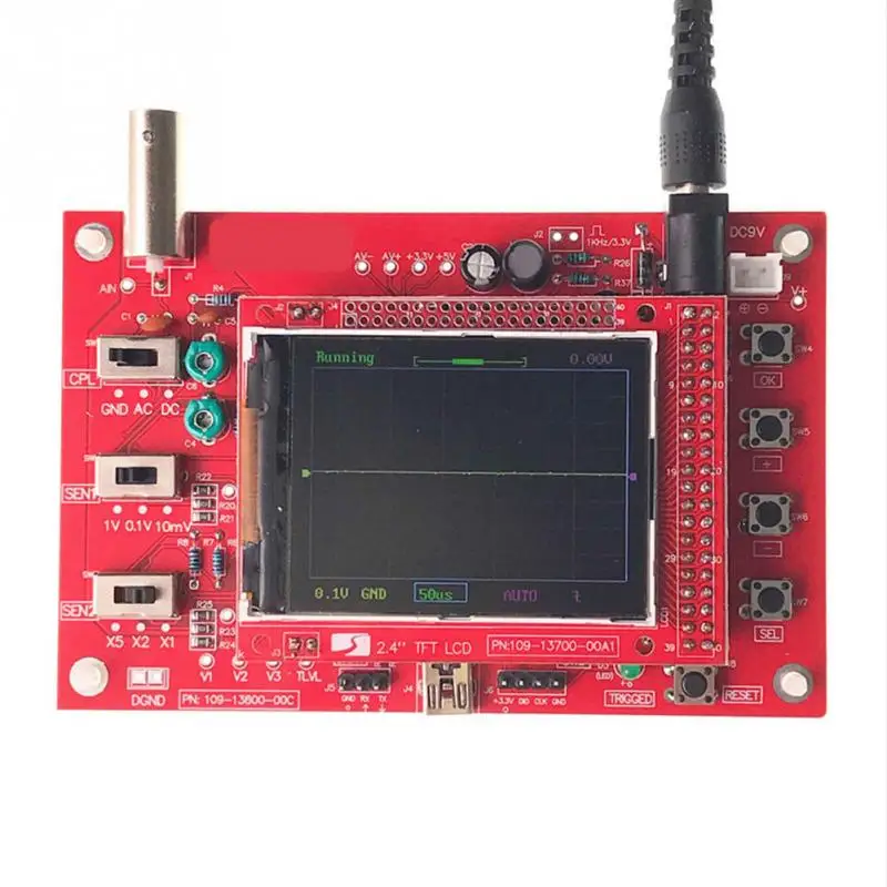2.4-inch Housing Cover Soldered DSO138 TFT Handheld Pocket-size Digital Oscilloscope Kit SMD Loggers | Инструменты