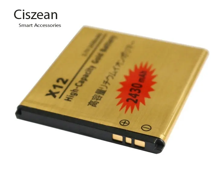1x2430 mAh BA750 Золотой сменный литий ионный аккумулятор для Arc s X12 LT15i LT15a LT18i Batterie Bateria