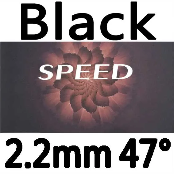 SPD Blk 2.2mm H47 Новинка 729 серия Блум, резиновый с губкой для настольного тенниса, Скорость дуги, контроль мощности, весло для пинг-понга - Цвет: SPD Blk 2.2mm H47