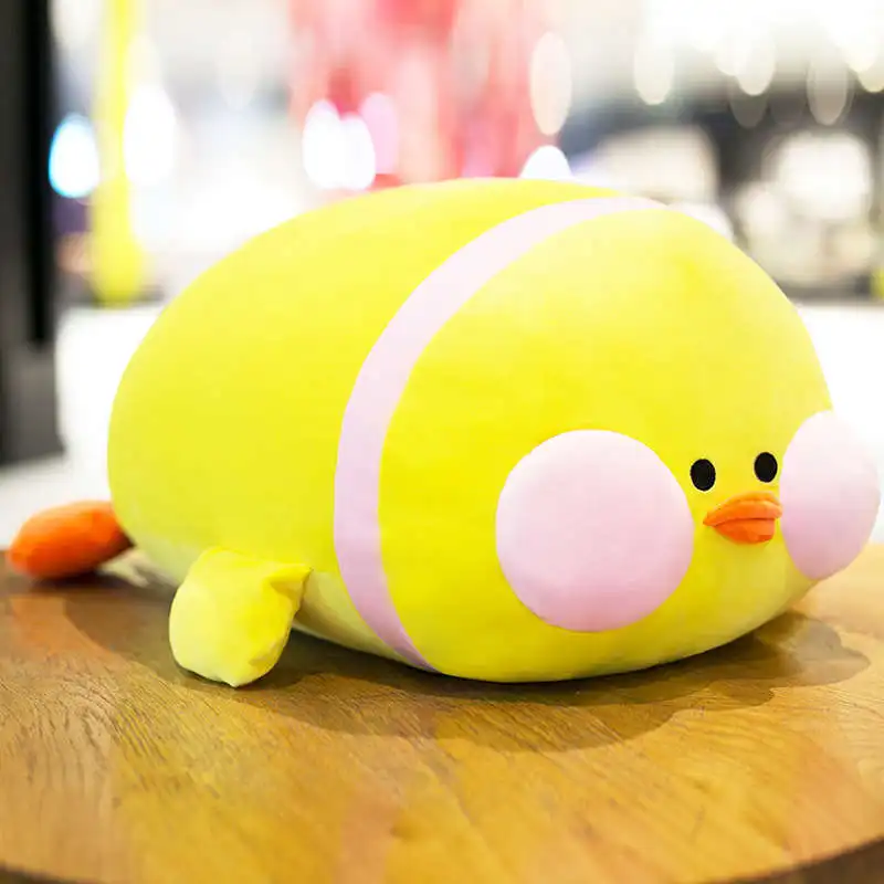 yellow LaLafanfan кафе желтая утка плюшевые игрушки милая утка мягкие животные куклы детские игрушки подарок на день рождения для детей/девочек - Цвет: yellow