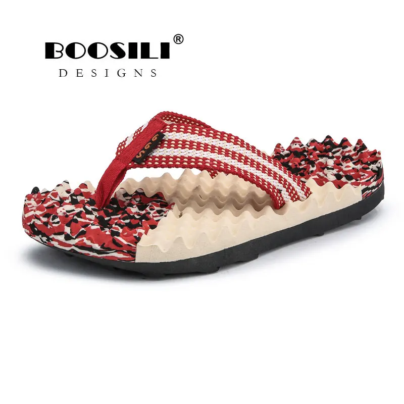 Мужские шлепанцы в полоску повседневные сандалии плоская подошва для душа улицы