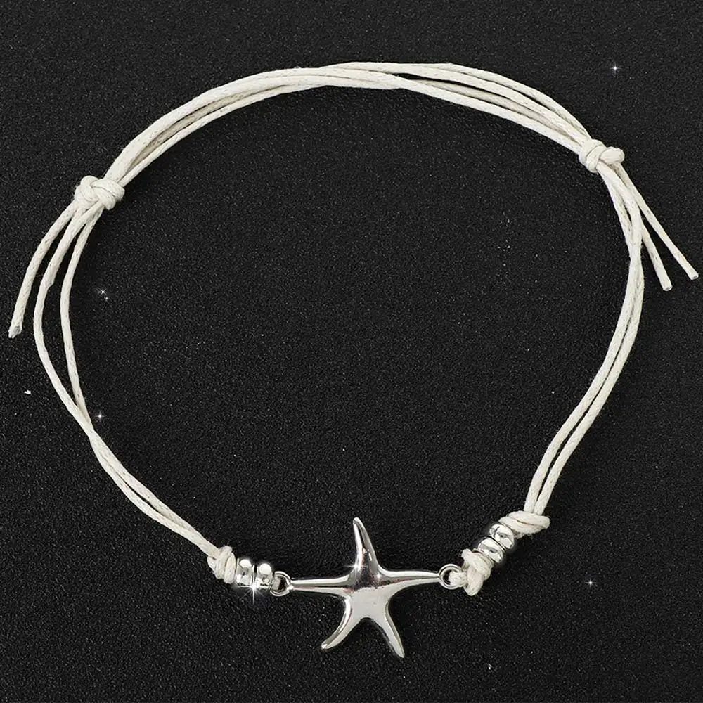 Женские браслеты с подвесками в виде морской звезды богемные регулируемые