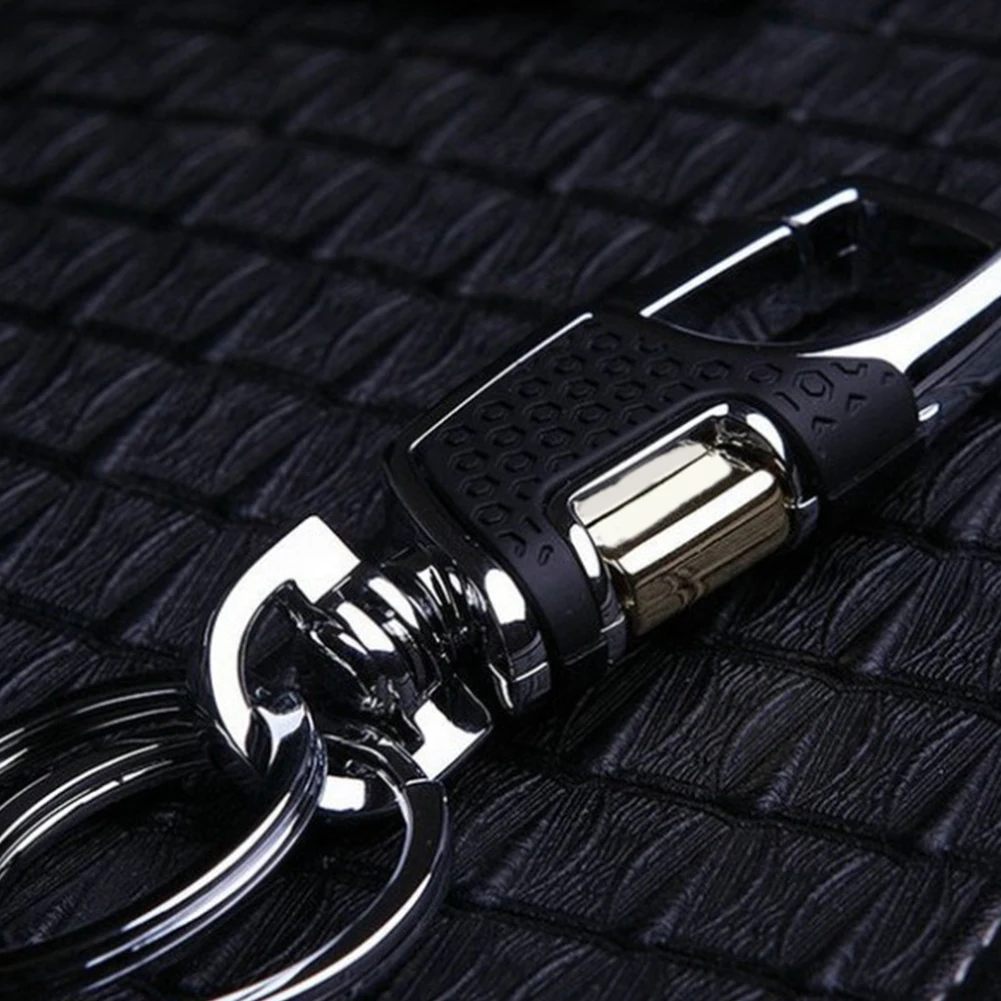 2 Rings Car Keychain Buckle Zinc Alloy Holder Heavy Duty Never Rust Gift Auto Accessories Styling Men And Women | Автомобили и