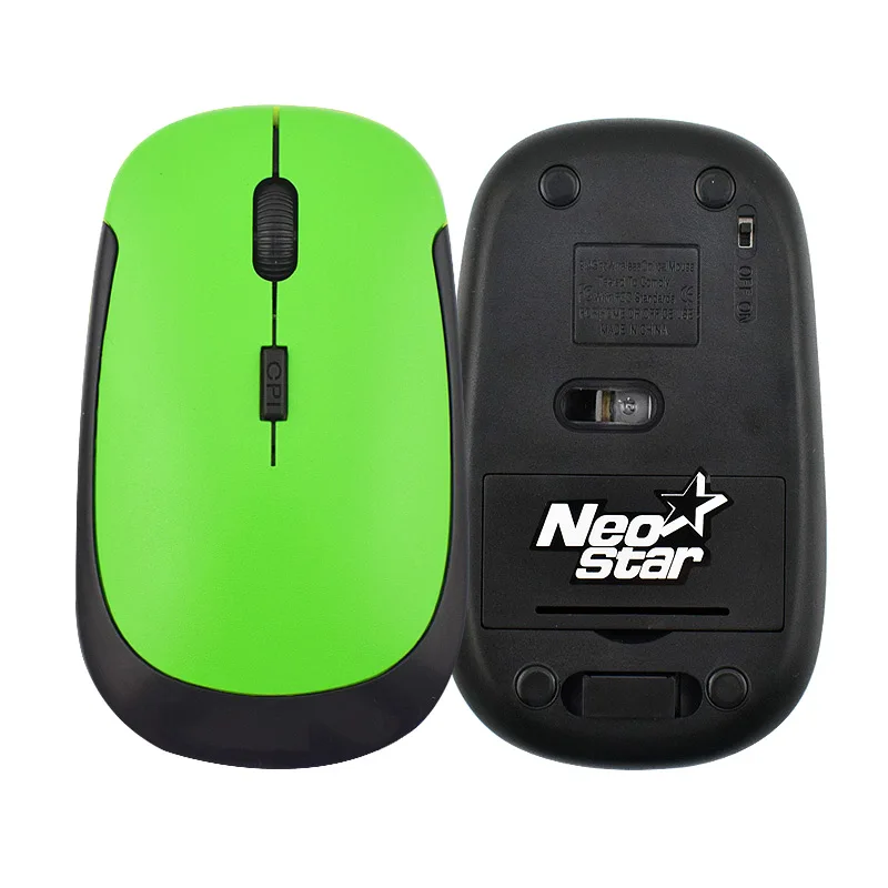 Портативная оптическая беспроводная мышь 1600DPI 2 4 ГГц с usb приемником мыши для