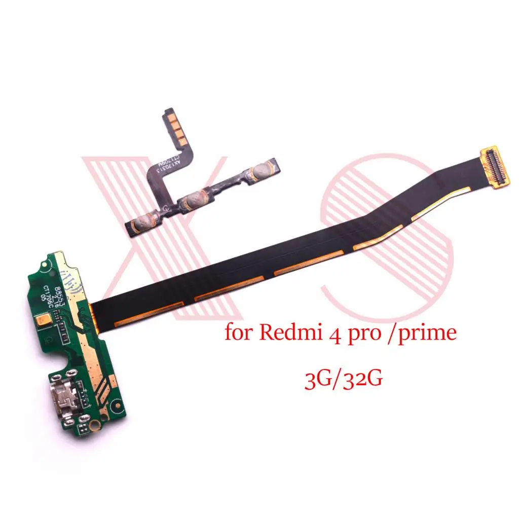 Материнская плата с разъемом и для микрофона гибкий кабель xiaomi Redmi 4 pro|flex cable for