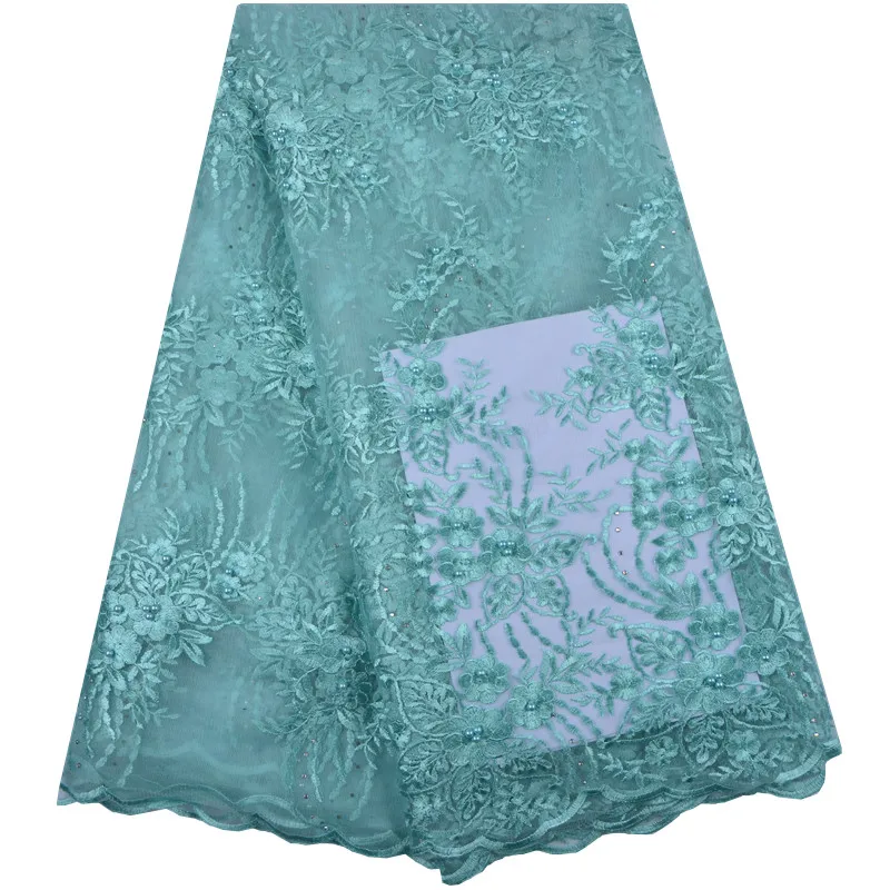 2018 Зеленый горячая Распродажа африканская французская Сетка кружевная ткань с