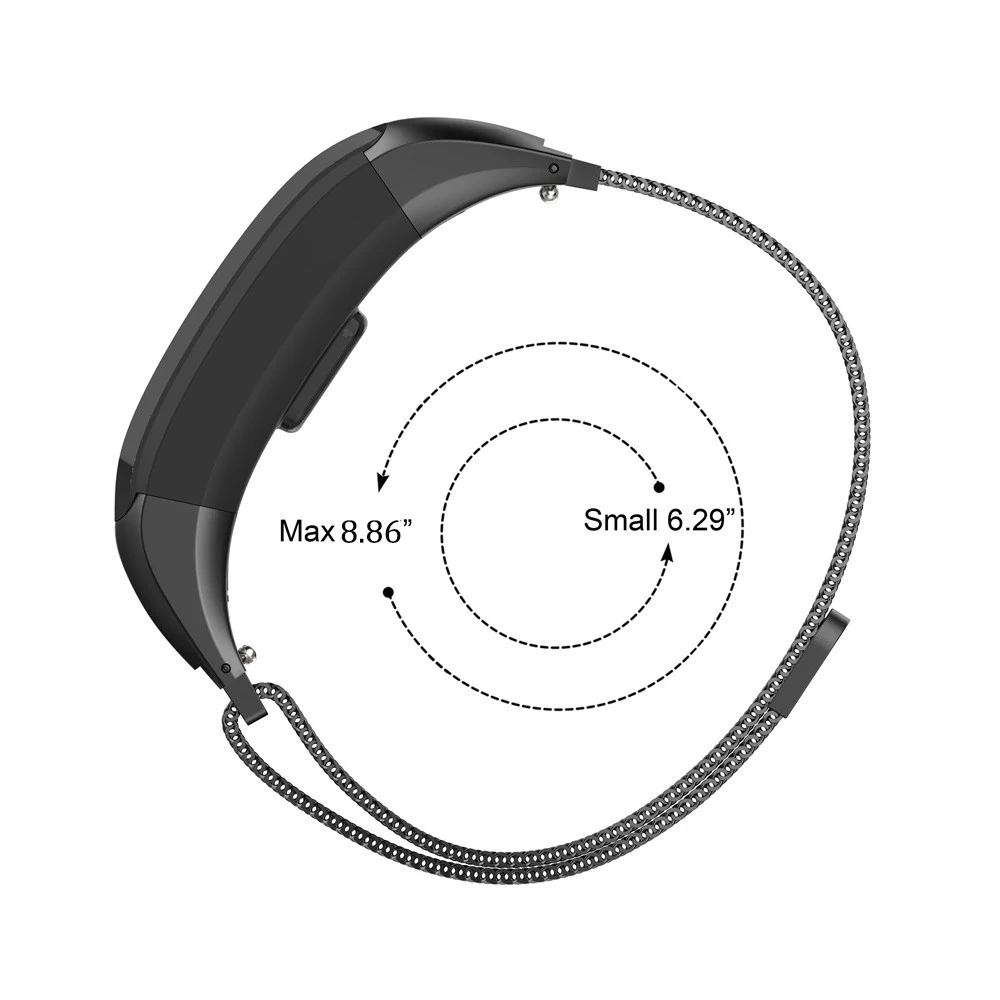 Человек Миланского quick fit браслет для VIVOsmart нержавеющая сталь часы ремешок магнит петля замена часы Garmin VIVOsmart HR