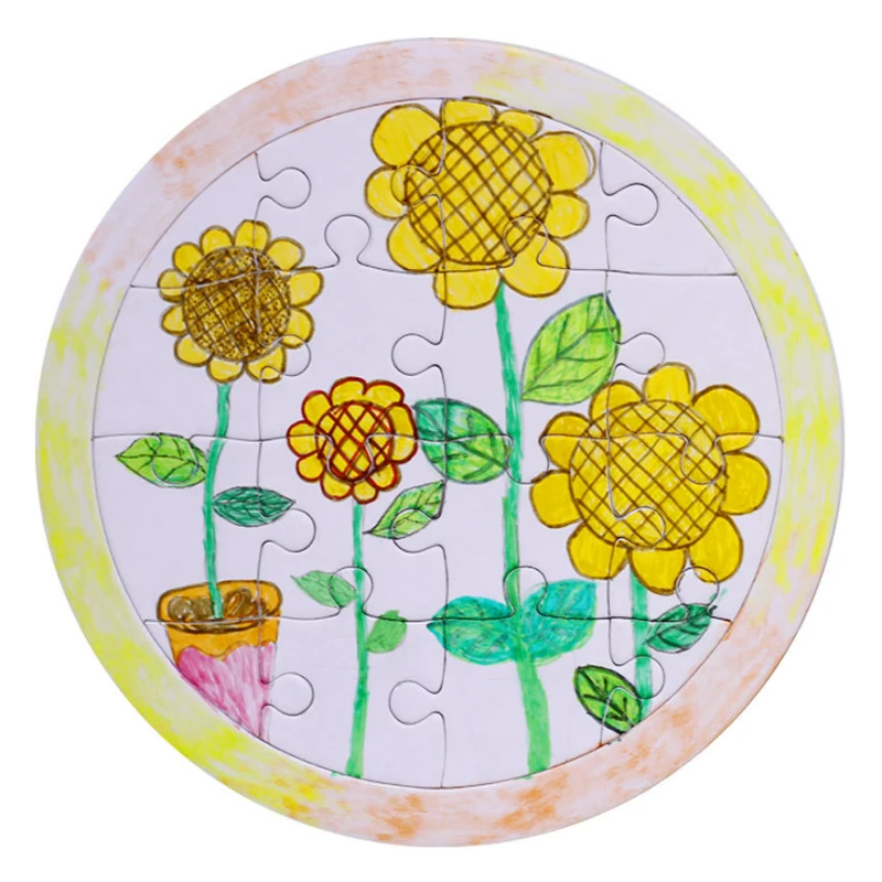 Saizhi Children White Mold Coloring Paper Puzzle DIY Graffiti Painting Stereo Spelling Educational Games Popular Toys | Игрушки и хобби