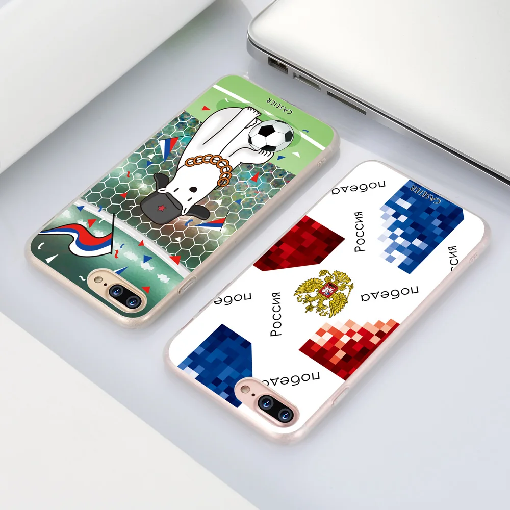Caseier Футбол телефона чехол для iPhone 5 5S SE силиконовый 6 6S 7 8 Plus русский Чехол