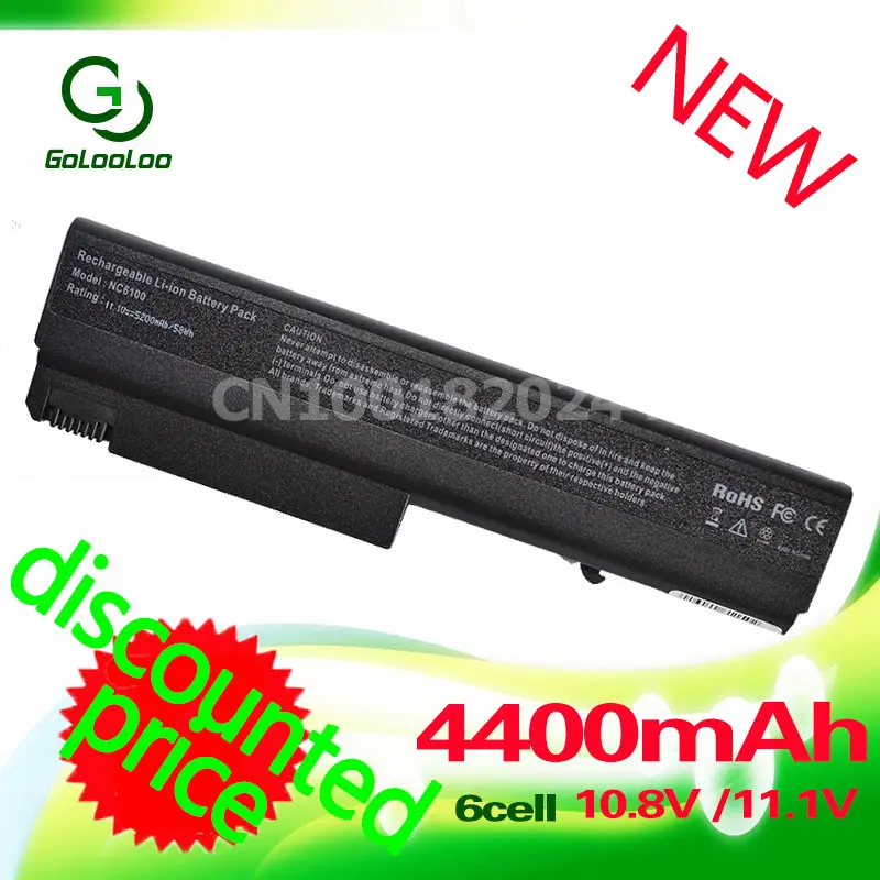 

Golooloo 4400MaH Laptop Battery for HP Business Notebook NC6110 NC6115 NC6120 nc6140 NC6200 NC6220 NC6230 nc6300 nc6320