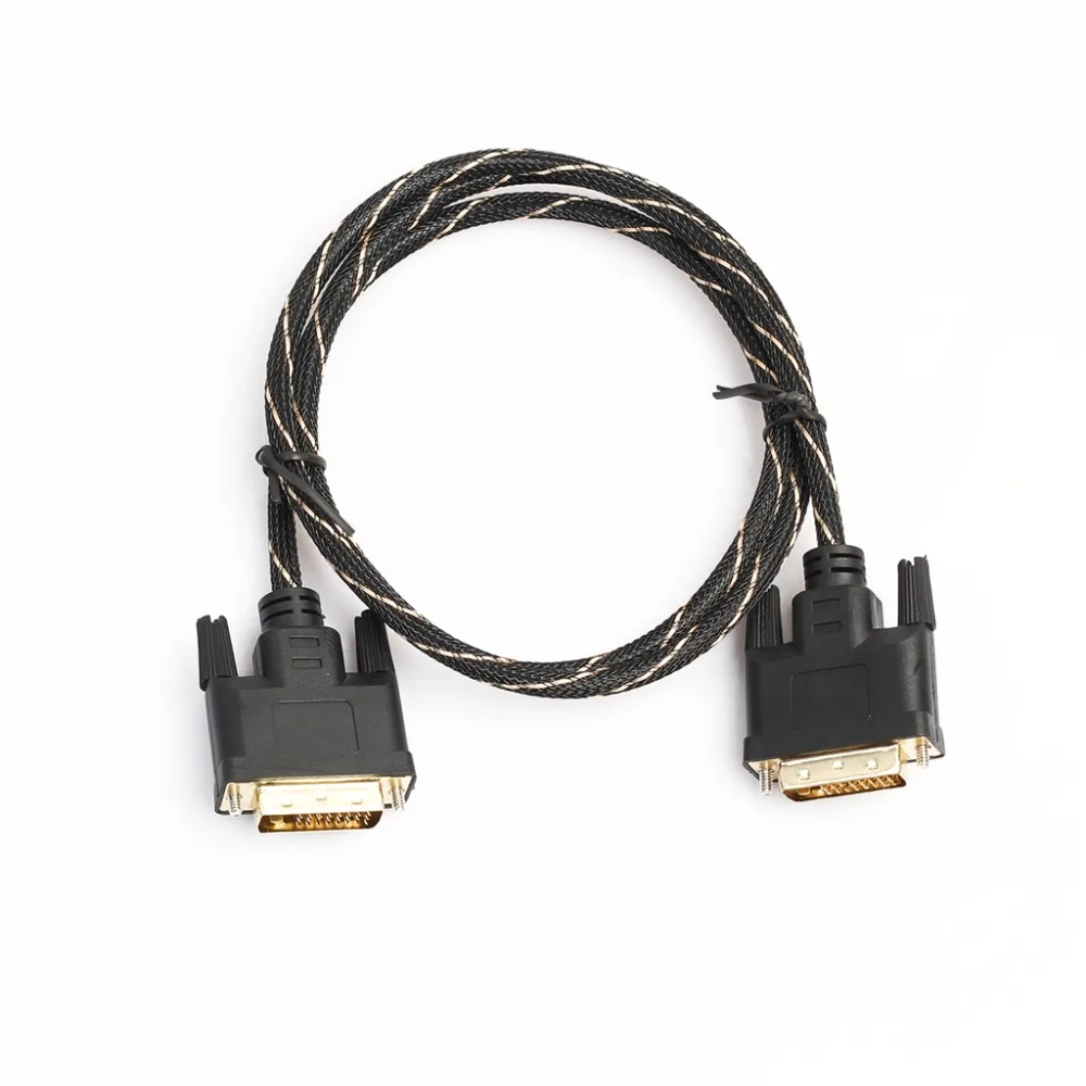 REXLIS ЖК-дисплей Цифровой Монитор DVI D к DVI-D Золото Мужской 24+ 1 Pin Dual Link ТВ кабель для TFT 0,5 м/1 м/1,8 м/3 m/5 m/10 m/15 m