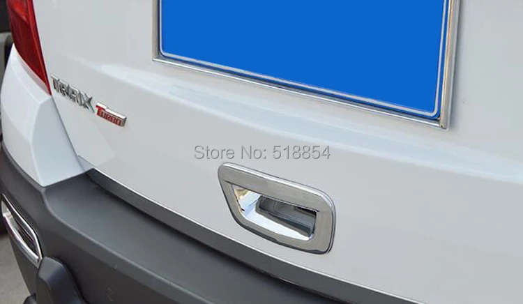 Подходит для 2013 CHEVROLET TRAX TRACKER хром задний багажник BOOT двери Крышка гарнир отделка багажника полосы аксессуары