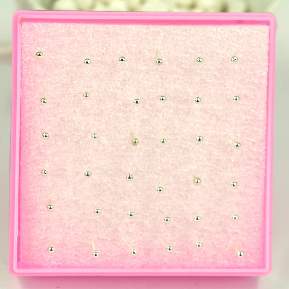 Бесплатная доставка модные ювелирные изделия Симпатичные мини серьги 2 мм