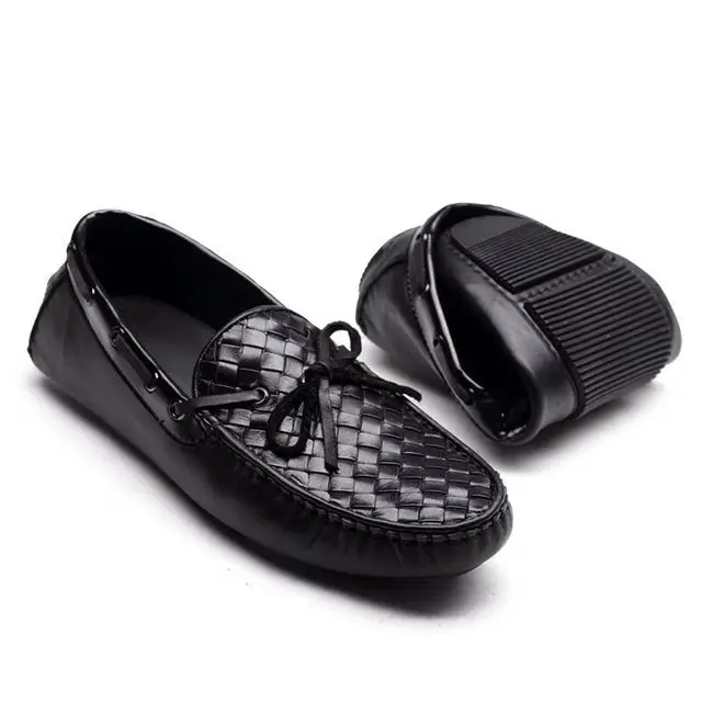 Мужчины повседневная обувь из натуральной кожи моды дышащая Мокасины ноги