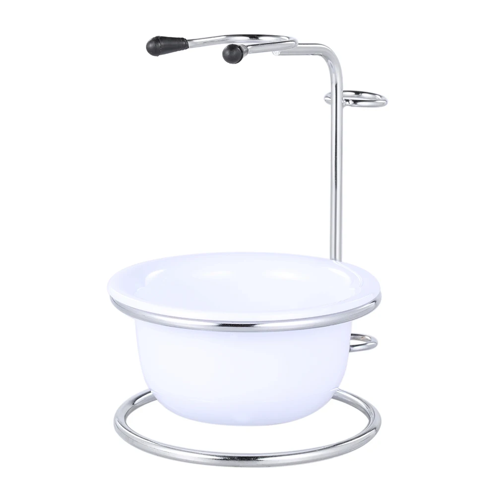 Мужской набор для бритья 2 в 1 миска мыла и держатель кисти Мужская подставка