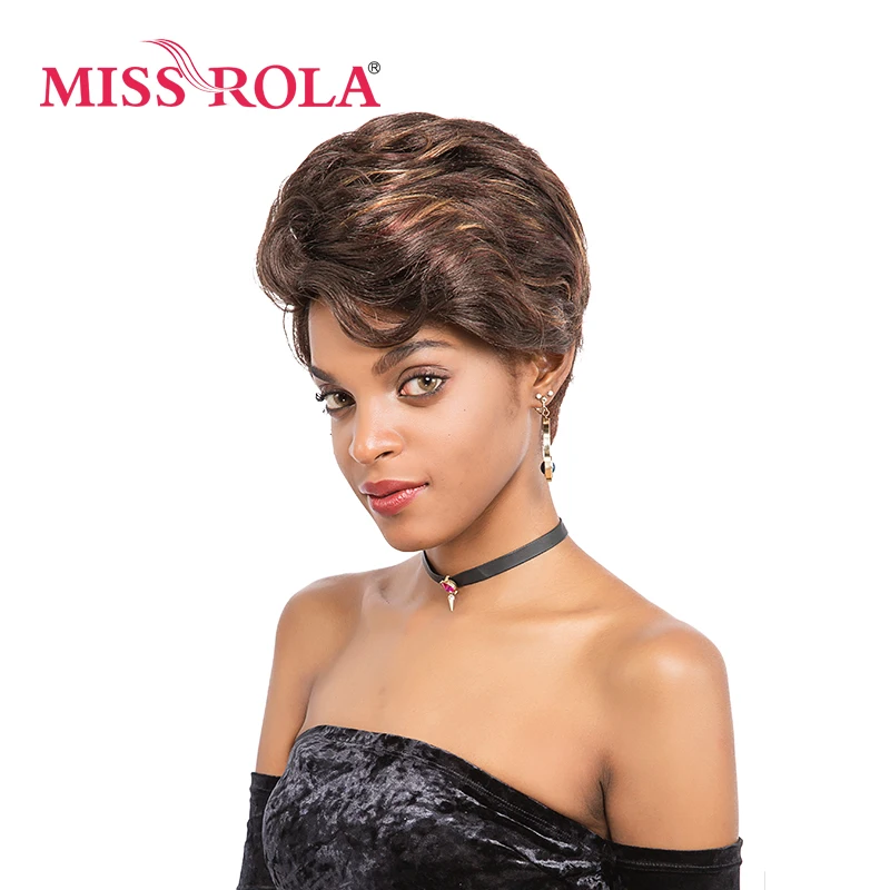 Miss Rola синтетические парики для женщин Fs4745# короткие прямые парики женские 1 шт 87 г Kanekalon низкотемпературные волокна парики 3 цвета